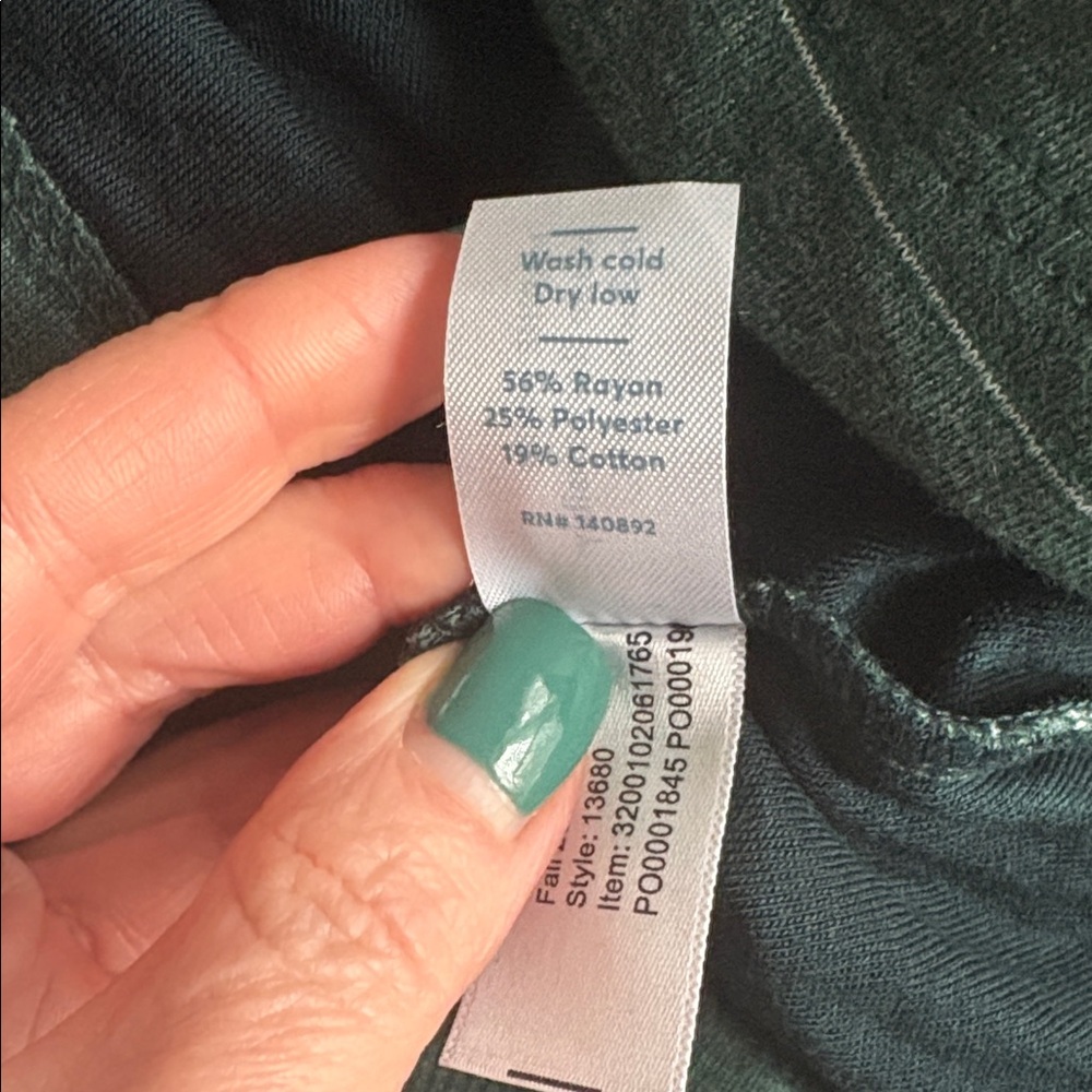 Marine Layer Teal Striped Hoodie Sweater - Picture 6 of 6
